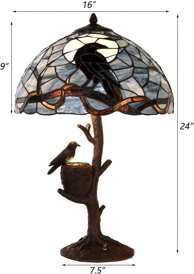 L50968 Raven Sitting on Bare Tree Branch