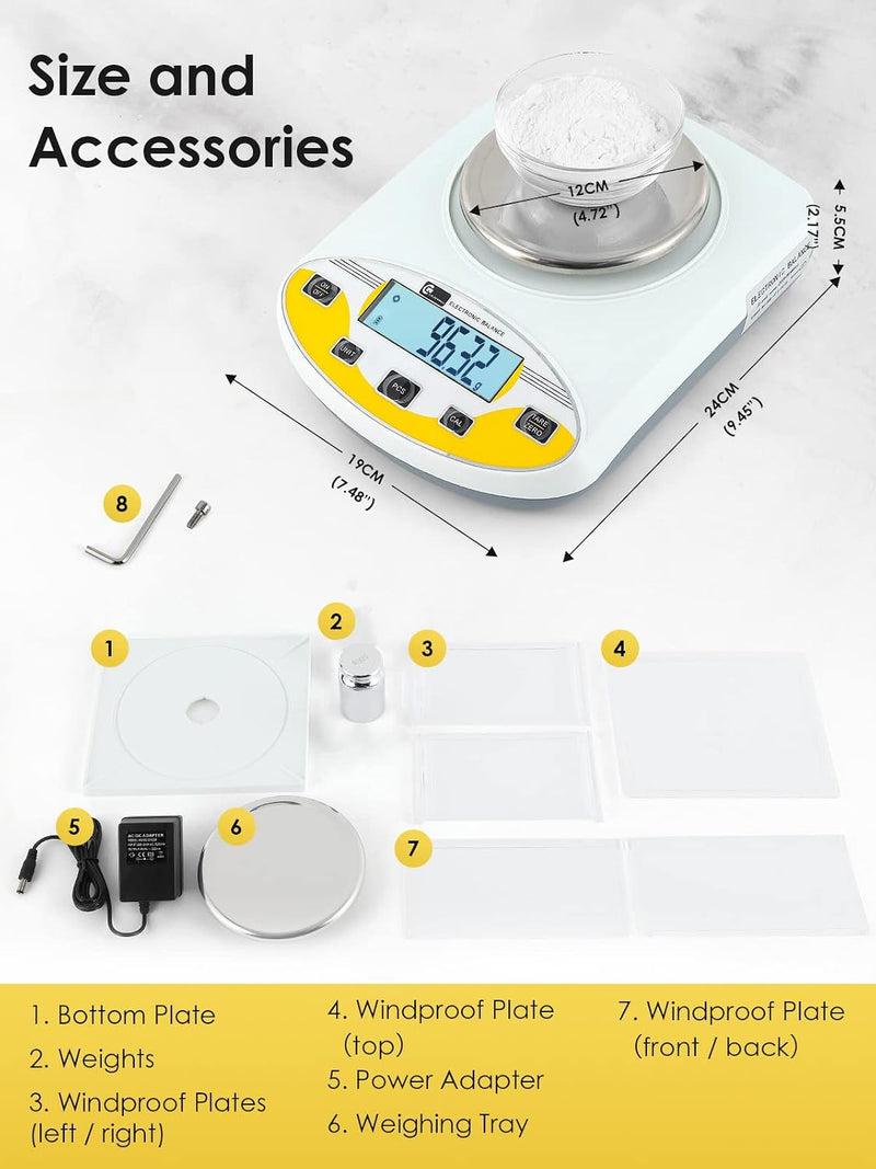 Lab Digital Scale 5KG 0.01g