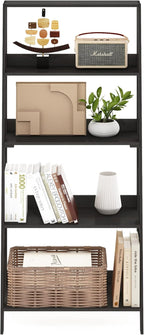 Ladder Bookcase Display Shelf 6-Tier