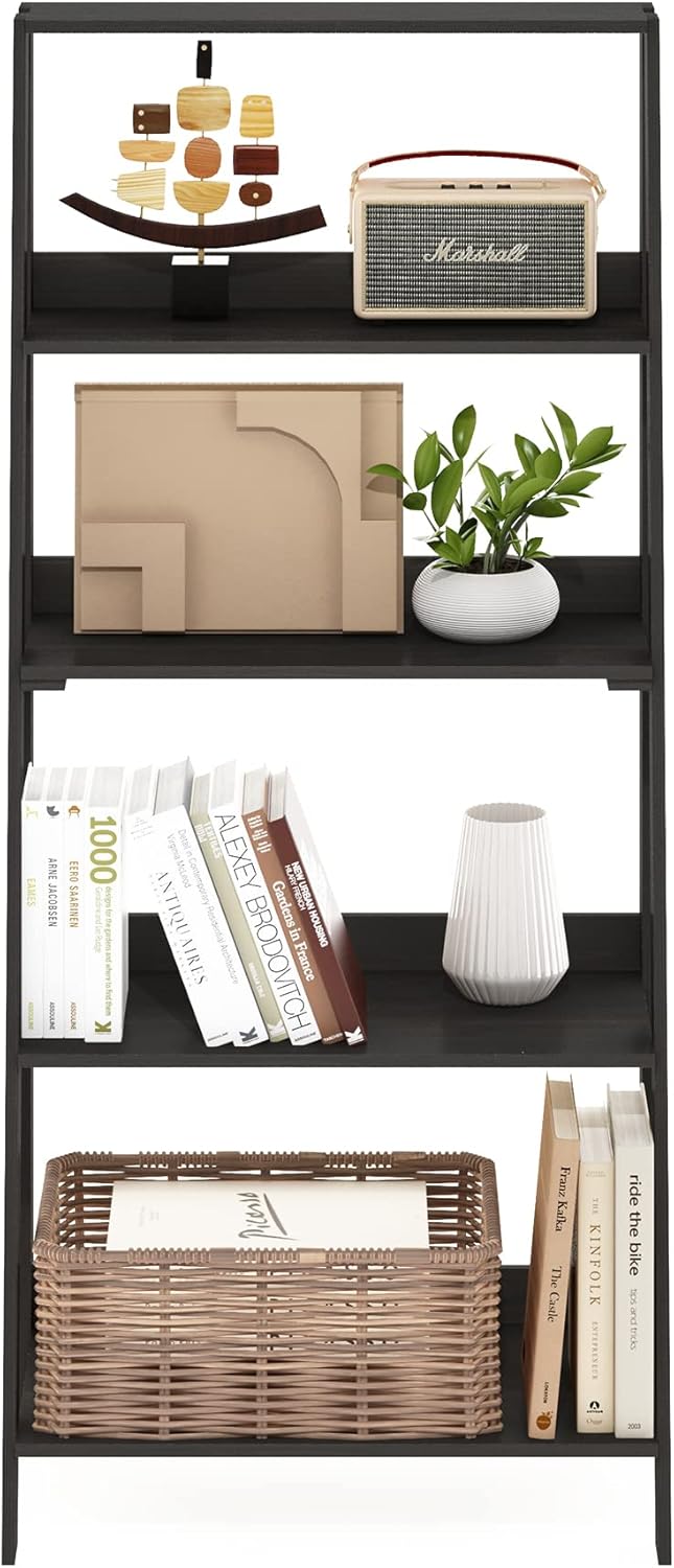 Ladder Bookcase Display Shelf 6-Tier