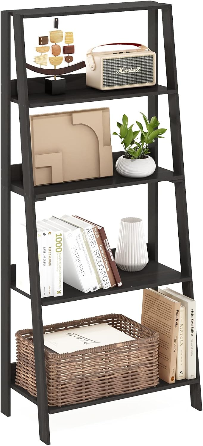 Ladder Bookcase Display Shelf 6-Tier