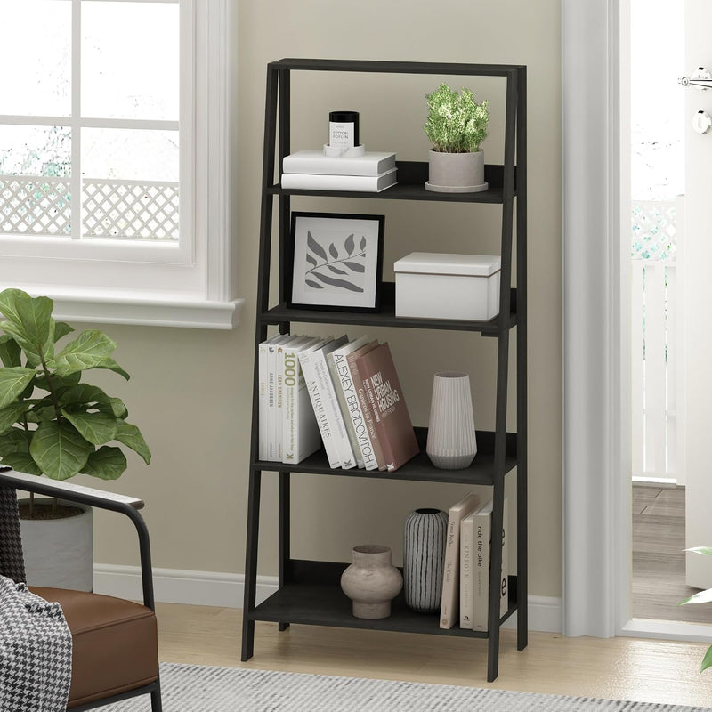 Ladder Bookcase Display Shelf 6-Tier