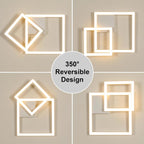 Lamp LED Modern 52W 5850lm Light Acrylic Squares