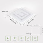 Lamp LED Modern 52W 5850lm Light Acrylic Squares