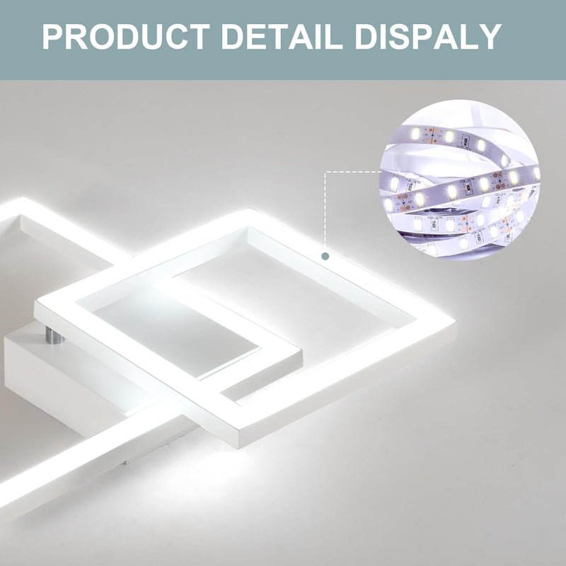 Ceiling Lamp LED Modern 52W 5850lm Light Acrylic