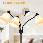 Lamp Set Two Bedside Lamps and Standing Modern (3 Pack)
