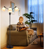 Lamp Set Two Bedside Lamps and Standing Modern (3 Pack)