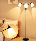 Lamp Set Two Bedside Lamps and Standing Modern (3 Pack)