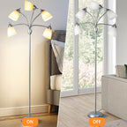 Lamp Set Two Bedside Lamps and Standing Modern (3 Pack)