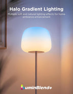 Lantern Floor Lamp Halo Gradient Rgbicww Smart Standing
