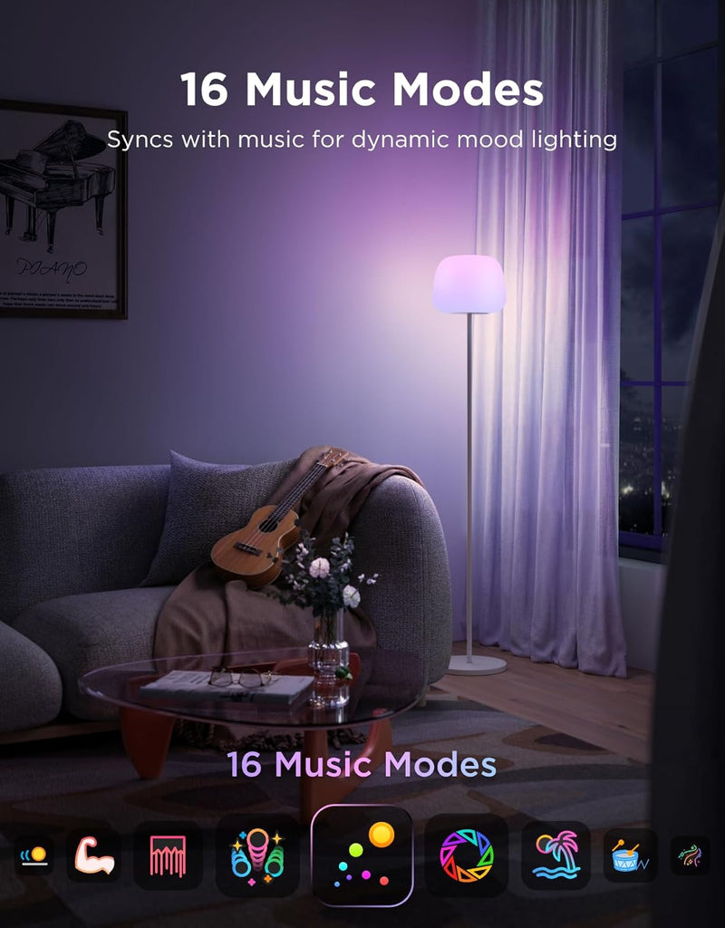 Lantern Floor Lamp Halo Gradient with Silicone