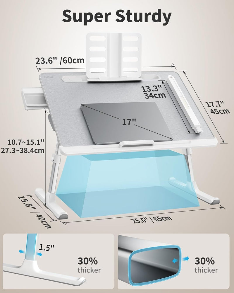 Laptop Bed Tray Desk with LED Light Xx-Large
