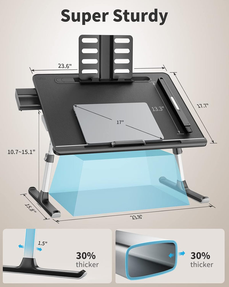 Laptop Bed Tray Desk with LED Light Xx-Large