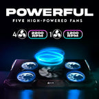 Laptop Cooling Pad New Version-5 Fans Cooler