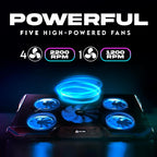 Laptop Cooling Pad New Version-5 Fans Cooler