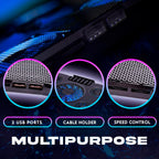 Laptop Cooling Pad New Version-5 Fans Cooler