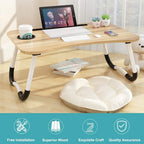 Laptop Desk Bed Stand Foldable Table Folding Breakfast