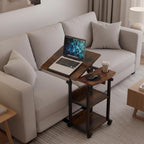 Laptop Desk Height Adjustable 63-90CM Tiltable Mobile