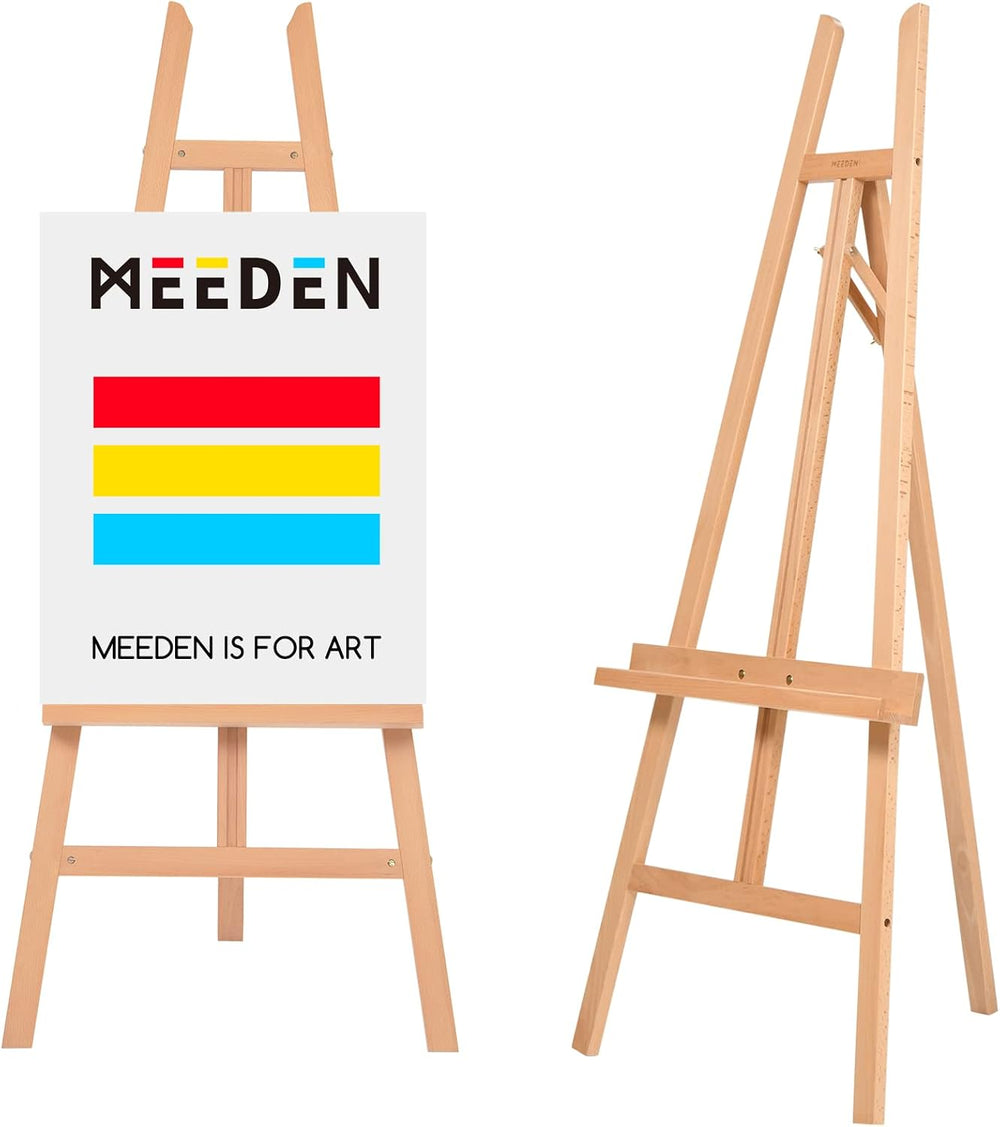 Large A-Frame Wooden Display Easel Basic Adjustable Painting