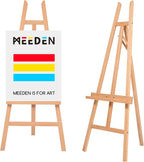 Large A-Frame Wooden Display Easel Basic Adjustable Painting