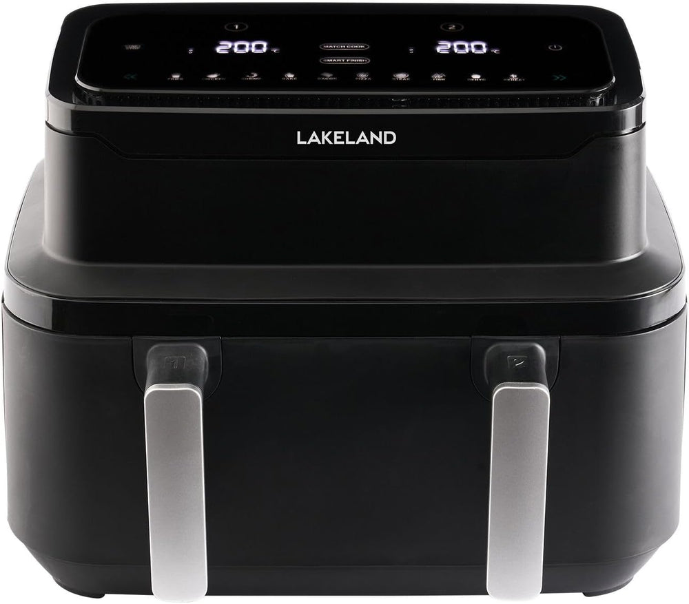 Large Adjustable Drawer Air Fryer 9L Dividing Wall