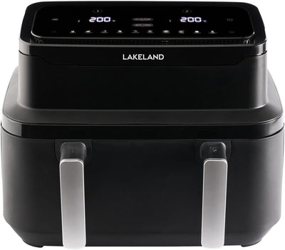 Large Adjustable Drawer Air Fryer 9L Dividing Wall