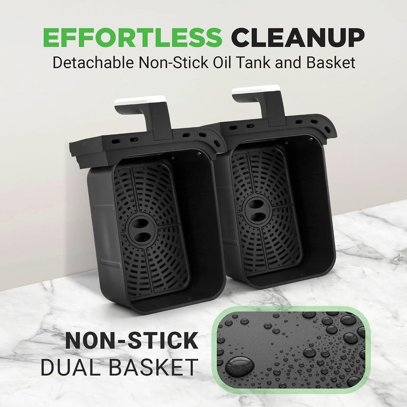 Large Air Fryer Dual Zone 8.3L Double