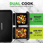 Large Air Fryer Dual Zone 8.3L Double