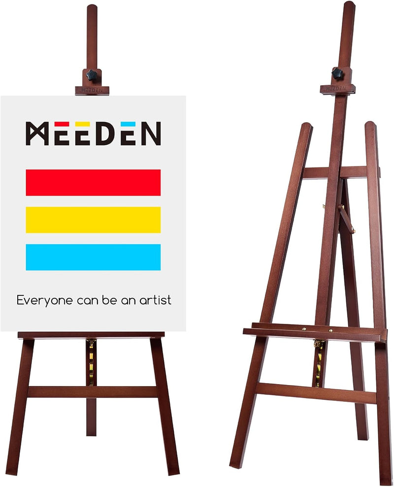 Large Basic Studio Easel: Solid Beechwood Hold Canvas