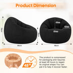 Large Bean Bag Chair for Adults Plush Round