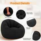 Large Bean Bag Chair for Adults Plush Round