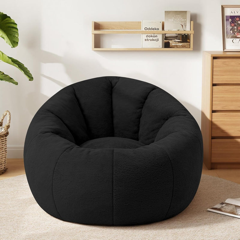 Large Bean Bag Chair for Adults Plush Round