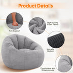 Large Bean Bag Chair for Adults Plush Round
