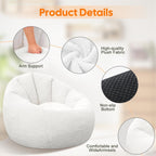 Large Bean Bag Chair for Adults Plush Round