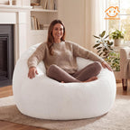 Large Bean Bag Chair for Adults Plush Round