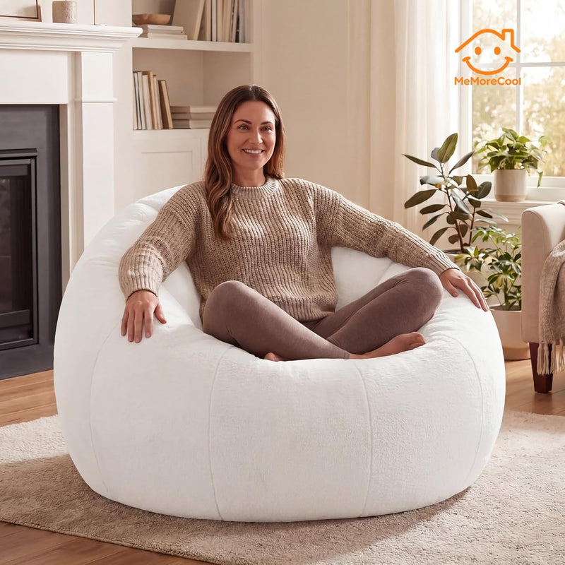 Large Bean Bag Chair for Adults Plush Round