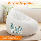 Large Bean Bag Chair for Adults Plush Round