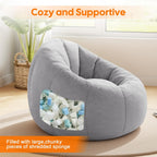 Large Bean Bag Chair for Adults Plush Round