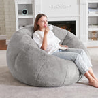 Large Beanbag Chair for Adults Donut-Shaped Oversized Sofa
