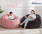 Large Beanbag Chair for Adults Donut-Shaped Oversized Sofa