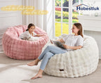 Large Beanbag Chair for Adults Donut-Shaped Oversized Sofa