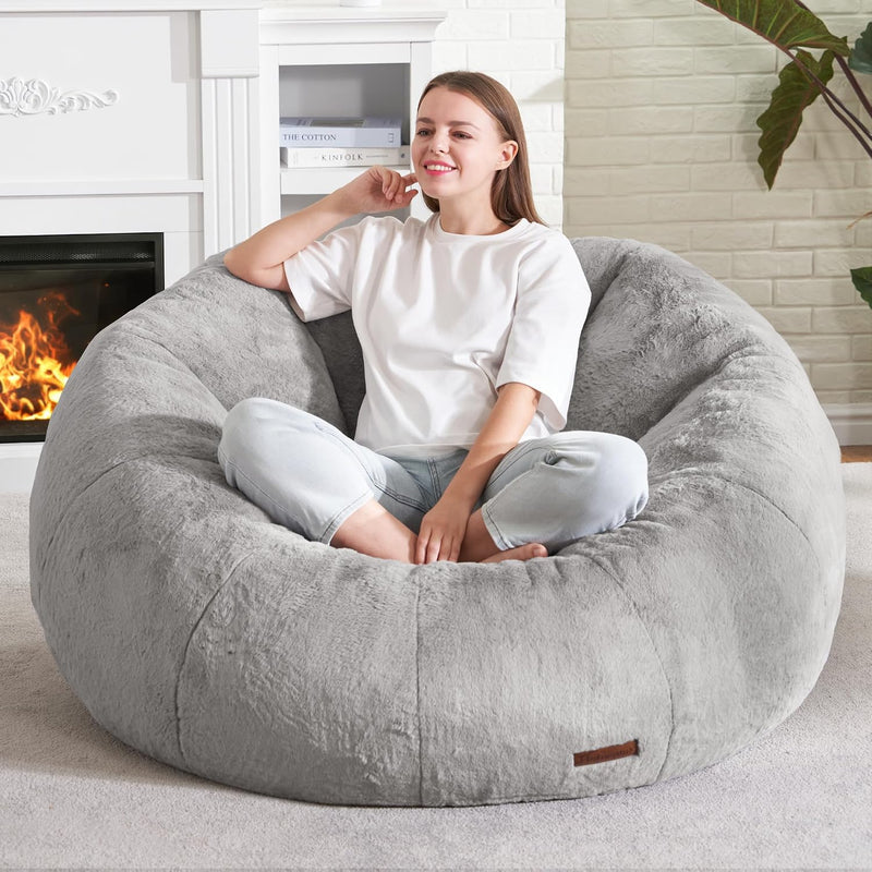 Large Beanbag Chair for Adults Donut-Shaped Oversized Sofa