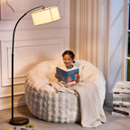 Large Beanbag Chair for Adults Donut-Shaped Oversized Sofa