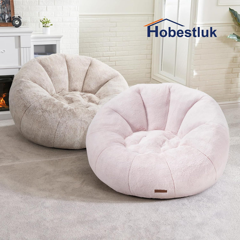 Large Beanbag Chair for Adults Donut-Shaped Oversized Sofa