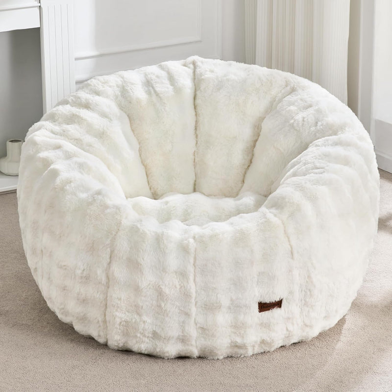 Large Beanbag Chair for Adults Donut-Shaped Oversized Sofa