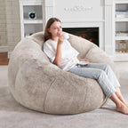Large Beanbag Chair for Adults Donut-Shaped Oversized Sofa