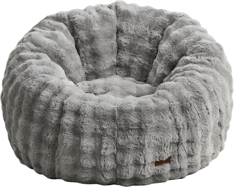 Large Beanbag Chairs for Adults Donut-Shaped Plush Sofa