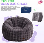 Large Beanbag Chairs for Adults Donut-Shaped Plush Sofa