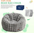 Large Beanbag Chairs for Adults Donut-Shaped Plush Sofa