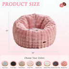 Large Beanbag Chairs for Adults Donut-Shaped Plush Sofa